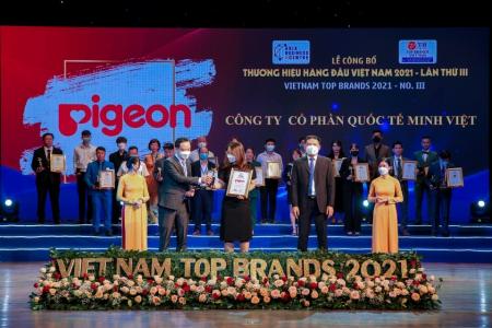 PIGEON THUỘC TOP  10 THƯƠNG HIỆU NỔI TIẾNG NGÀNH HÀNG MẸ VÀ BÉ NĂM 2021
