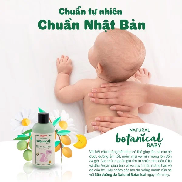 Sản phẩm sữa dưỡng ẩm cho bé Natural Botanical Pigeon