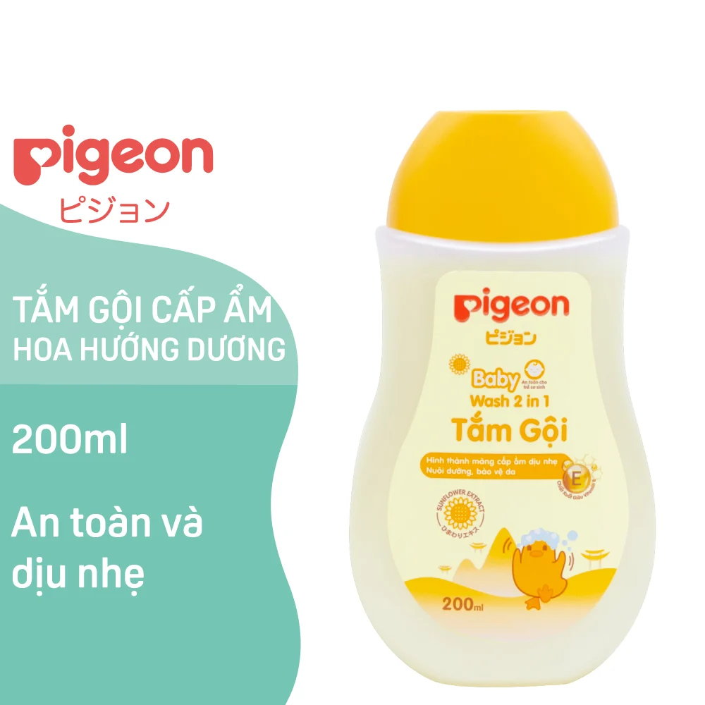 Làm sạch toàn diện cho bé cùng Pigeon hoa hướng dương