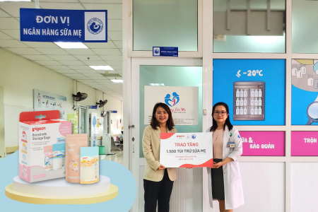 ❤️PIGEON TRAO TẶNG 1.500 TÚI TRỮ SỮA CHO NGÂN HÀNG SỮA MẸ BV TỪ DŨ, TP.HCM