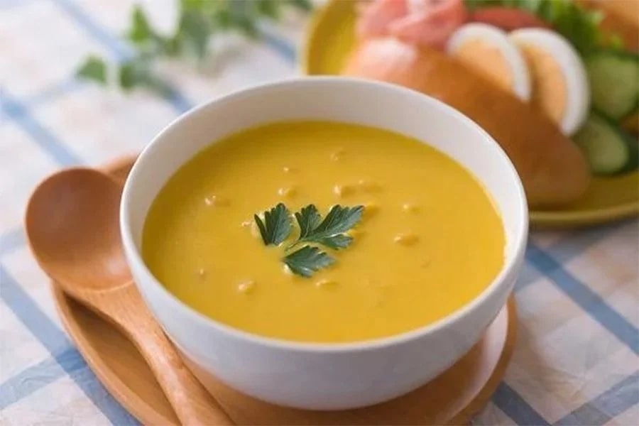 Cháo bí đỏ thích hợp cho bé ăn dặm