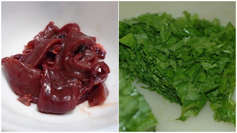 Bé ngon miệng hơn với cháo tim nấu cải xanh ăn dặm